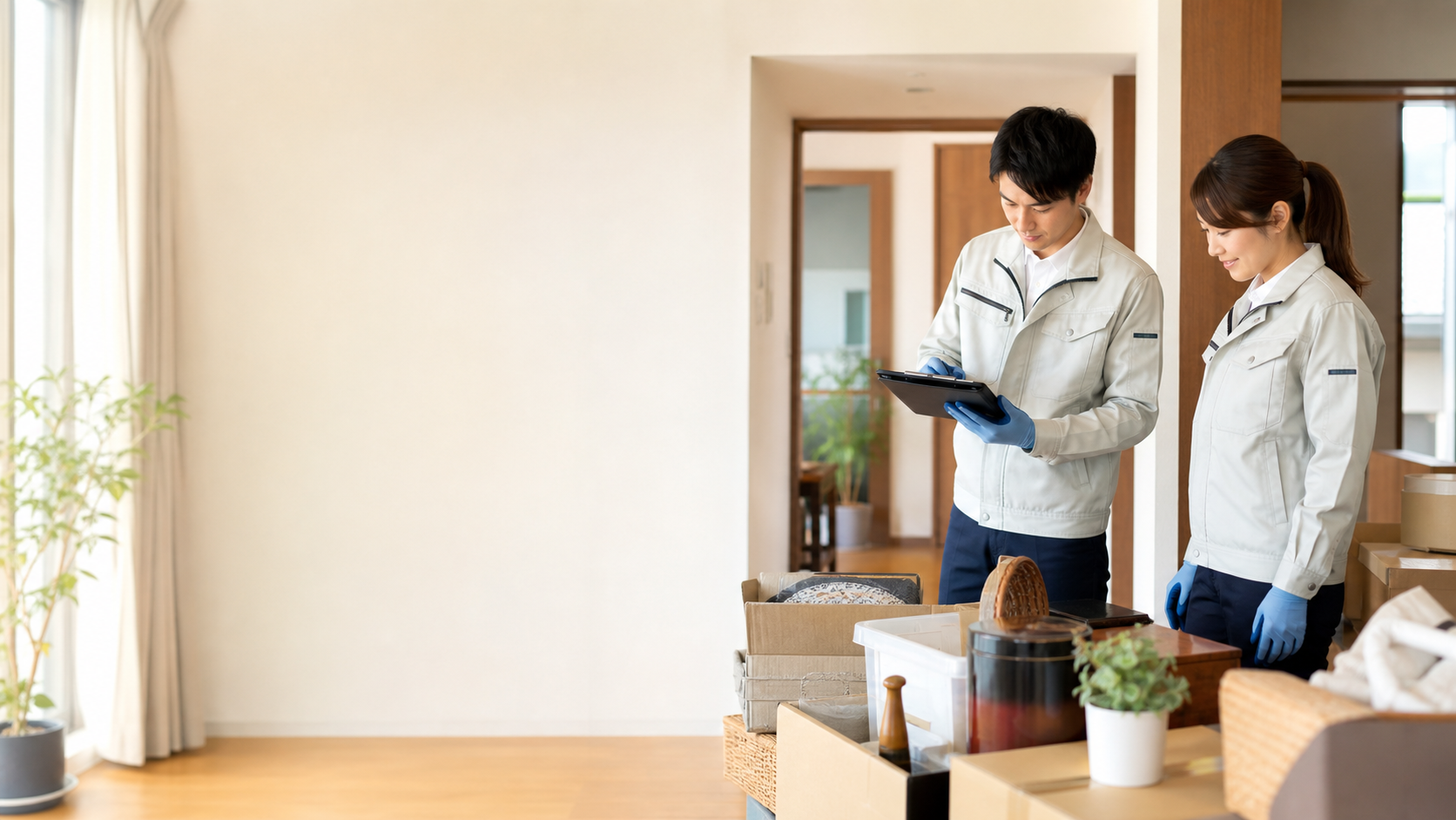 遺品整理の片付け相談イメージ